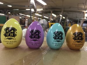 Wood Easter Eggs with Imprint
