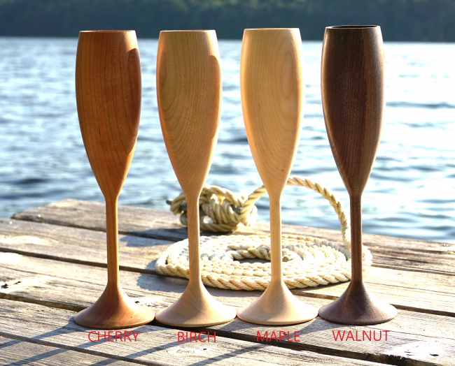 Silva Culture Wood Drinkware | Classic Tall Wine Cups