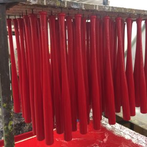 18" Wood Baseball Mini Bats in Red